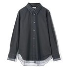 【チカ キサダ/CHIKA KISADA】のチュールシャツ 人気、トレンドファッション・服の通販 founy(ファニー) ファッション Fashion レディースファッション Fashion for Women トップス・カットソー Cut & Sew Tops シャツ・ブラウス・オフィスカジュアル Elegant Blouses & Button-Ups 2025年 2025 2025-2026秋冬・A/W Autumn/Winter 2025–26 AW25–26 シンプル Simple, Minimal モダン Modern, Contemporary thumbnail Gray|ID: prp329100004601496 ipo3291000000032715974
