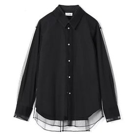 【チカ キサダ/CHIKA KISADA】 チュールシャツ人気、トレンドファッション・服の通販 founy(ファニー) ファッション Fashion レディースファッション Fashion for Women トップス・カットソー Cut & Sew Tops シャツ・ブラウス・オフィスカジュアル Elegant Blouses & Button-Ups 2025年 2025 2025-2026秋冬・A/W Autumn/Winter 2025–26 AW25–26 シンプル Simple, Minimal モダン Modern, Contemporary |ID:prp329100004601496