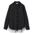 【チカ キサダ/CHIKA KISADA】のチュールシャツ 人気、トレンドファッション・服の通販 founy(ファニー) ファッション Fashion レディースファッション Fashion for Women トップス・カットソー Cut & Sew Tops シャツ・ブラウス・オフィスカジュアル Elegant Blouses & Button-Ups 2025年 2025 2025-2026秋冬・A/W Autumn/Winter 2025–26 AW25–26 シンプル Simple, Minimal モダン Modern, Contemporary thumbnail Black|ID: prp329100004601496 ipo3291000000035607325