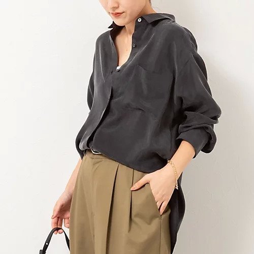 【ノーリーズ/NOLLEY'S】の《セットアップ対応》ウォッシャブルシルキーキュプラドレープシャツ インテリア・キッズ・メンズ・レディースファッション・服の通販 founy(ファニー) https://founy.com/ ファッション Fashion レディースファッション Fashion for Women トップス・カットソー Cut & Sew Tops シャツ・ブラウス・オフィスカジュアル Elegant Blouses & Button-Ups 2025年 2025 2025-2026秋冬・A/W Autumn/Winter 2025–26 AW25–26 とろみ Fluid, Flowy Fabric キュプラ Cupro, Eco Fabric セットアップ Set-Up, Coordinated Outfit |ID: prp329100004601507 ipo3291000000032716046