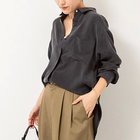 【ノーリーズ/NOLLEY'S】の《セットアップ対応》ウォッシャブルシルキーキュプラドレープシャツ チャコールグレー|ID: prp329100004601507 ipo3291000000032716048