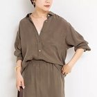【ノーリーズ/NOLLEY'S】の《セットアップ対応》ウォッシャブルシルキーキュプラドレープシャツ ブラウン|ID: prp329100004601507 ipo3291000000032716049