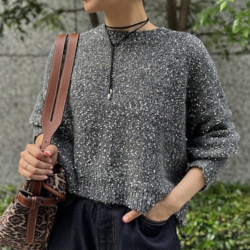 【カレンソロジー/Curensology】のスパングルニットプルオーバー 人気、トレンドファッション・服の通販 founy(ファニー) 　ファッション　Fashion　レディースファッション　Fashion for Women　トップス・カットソー　Cut & Sew Tops　ニット　Knit Tops & Sweaters　カジュアルプルオーバー・ニットトップス　Pullovers & Knit Tops / Casual Pullovers　おすすめ　Recommended / Our Picks　スパンコール　Sequins, Sequin Embellishment　バランス　Balance, Style Balance　ラグジュアリー　Luxury, Elegant　エレガント 上品　Elegant　other-2|ID: prp329100004601513 ipo3291000000032716109
