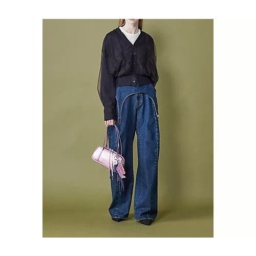 【チカ キサダ/CHIKA KISADA】のチュールカーディガン 人気、トレンドファッション・服の通販 founy(ファニー) 　ファッション　Fashion　レディースファッション　Fashion for Women　トップス・カットソー　Cut & Sew Tops　カーディガン・羽織り　Layered Style Cardigans　2025年　2025　2025-2026秋冬・A/W　Autumn/Winter 2025–26 AW25–26　カフス　Cuff Design　カーディガン　Cardigan, Knitwear　チュール　Tulip, Tulip Motif　フェミニン　Feminine, Girly　モダン　Modern, Contemporary　other-2|ID: prp329100004601514 ipo3291000000032716122