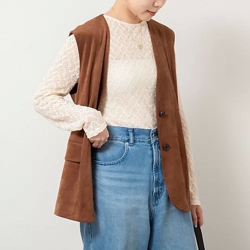 【ノーリーズ/NOLLEY'S】の2WAYレースカーディガン 人気、トレンドファッション・服の通販 founy(ファニー) 　ファッション　Fashion　レディースファッション　Fashion for Women　トップス・カットソー　Cut & Sew Tops　カーディガン・羽織り　Layered Style Cardigans　2025年　2025　2025-2026秋冬・A/W　Autumn/Winter 2025–26 AW25–26　おすすめ　Recommended / Our Picks　カーディガン　Cardigan, Knitwear　ストレッチ　Stretch, Stretchy Fabric　プレーン　Plain, Simple　レース　Lace, Lace Fabric　ロング　Long, Long-Length　other-3|ID: prp329100004601520 ipo3291000000032716154