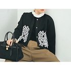 【ノーリーズ/NOLLEY'S】のレース付きクルーネックカーディガン ブラック|ID: prp329100004601524 ipo3291000000034673948