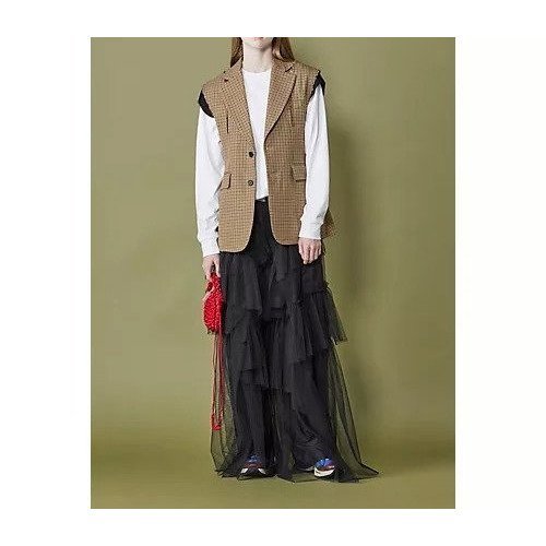 【チカ キサダ/CHIKA KISADA】のスリーブレスジャケット 人気、トレンドファッション・服の通販 founy(ファニー) 　ファッション　Fashion　レディースファッション　Fashion for Women　アウター　Coat / Outerwear Collection　レディースジャケット・軽アウター　Jackets　2025年　2025　2025-2026秋冬・A/W　Autumn/Winter 2025–26 AW25–26　クラッシュ　Distressed, Crashed Style　シェイプ　Shape, Slim Fit　other-3|ID: prp329100004601528 ipo3291000000035434138