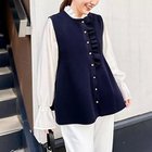 【ノーリーズ/NOLLEY'S】の【追加】《手洗い可能》フリル付きペプラムベスト ネイビー|ID: prp329100004601532 ipo3291000000032716222