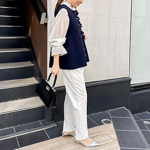 【ノーリーズ/NOLLEY'S】の【追加】《手洗い可能》フリル付きペプラムベスト 人気、トレンドファッション・服の通販 founy(ファニー) 　ファッション　Fashion　レディースファッション　Fashion for Women　アウター　Coat / Outerwear Collection　トップス・カットソー　Cut & Sew Tops　ベスト&ジレ / 重ね着スタイル　Vests & Gilets　2025年　2025　2025-2026秋冬・A/W　Autumn/Winter 2025–26 AW25–26　おすすめ　Recommended / Our Picks　インナー　Innerwear　オケージョン　Occasion Wear　シンプル　Simple, Minimal　セレモニー　Ceremony　デニム　Denim, Jeans Material　ノースリーブ　Sleeveless, No-Sleeve　フリル　Frill, Ruffle　ベスト　Vest, Waistcoat　ペプラム　Peplum, Flared Hem　夏　Summer　春　Spring　other-3|ID: prp329100004601532 ipo3291000000032716228