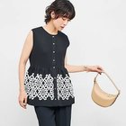 【ノーリーズ/NOLLEY'S】のレース付きペプラムベスト ブラック|ID: prp329100004601536 ipo3291000000032716236