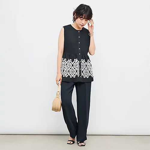 【ノーリーズ/NOLLEY'S】のレース付きペプラムベスト 人気、トレンドファッション・服の通販 founy(ファニー) 　ファッション　Fashion　レディースファッション　Fashion for Women　アウター　Coat / Outerwear Collection　トップス・カットソー　Cut & Sew Tops　ベスト&ジレ / 重ね着スタイル　Vests & Gilets　2025年　2025　2025-2026秋冬・A/W　Autumn/Winter 2025–26 AW25–26　インナー　Innerwear　カーディガン　Cardigan, Knitwear　ベスト　Vest, Waistcoat　ペプラム　Peplum, Flared Hem　ミラノリブ　Milano Rib, Milano Stitch　モチーフ　Motif, Design Theme　レース　Lace, Lace Fabric　エレガント 上品　Elegant　other-2|ID: prp329100004601536 ipo3291000000032716241