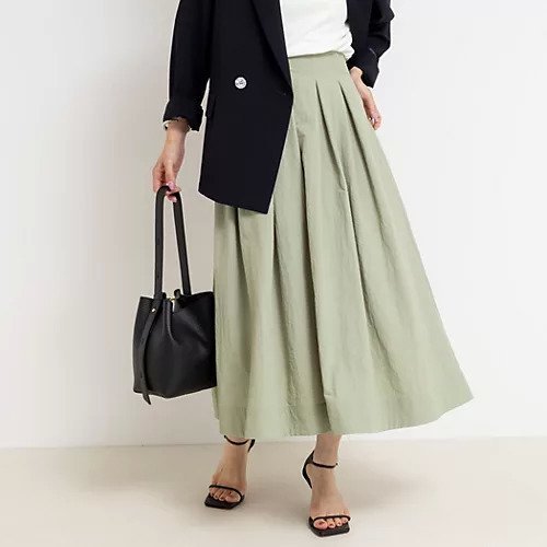 【ノーリーズ/NOLLEY'S】のウォッシャブルバルキータフタタックスカート 人気、トレンドファッション・服の通販 founy(ファニー) 　ファッション　Fashion　レディースファッション　Fashion for Women　スカート　Skirts　2025年　2025　2025-2026秋冬・A/W　Autumn/Winter 2025–26 AW25–26　タフタ　Taffeta, Structured Fabric　ブロック　Block, Solid Block Pattern　ロング　Long, Long-Length　other-3|ID: prp329100004601547 ipo3291000000032716306