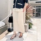 【ノーリーズソフィー/NOLLEY'S sophi】の《セットアップ対応》ウォッシャブルダブルサテンイージースカート キナリ|ID: prp329100004601550 ipo3291000000033341927