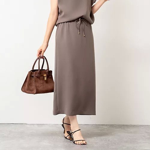 【ノーリーズソフィー/NOLLEY'S sophi】の《セットアップ対応》ウォッシャブルダブルサテンイージースカート インテリア・キッズ・メンズ・レディースファッション・服の通販 founy(ファニー) 　ファッション　Fashion　レディースファッション　Fashion for Women　セットアップ　Matching Sets　スカート・ミニ/ミディ/マキシ　Skirts / Mini, Midi & Maxi Skirts　2025年　2025　2025-2026秋冬・A/W　Autumn/Winter 2025–26 AW25–26　セットアップ　Set-Up, Coordinated Outfit　ブラウン|ID: prp329100004601550 ipo3291000000033341929
