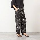 【ノーリーズ/NOLLEY'S】のウォッシャブルプリントタックワイドパンツ ブラック系その他|ID: prp329100004601558 ipo3291000000033440492