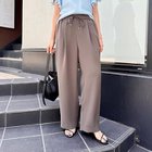 【ノーリーズソフィー/NOLLEY'S sophi】の《セットアップ対応》ウォッシャブルダブルクロスサテンイージーワイドパンツ ブラウン|ID: prp329100004601569 ipo3291000000033341995