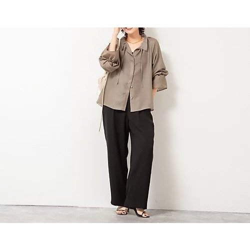 【ノーリーズソフィー/NOLLEY'S sophi】の《セットアップ対応》ウォッシャブルダブルクロスサテンイージーワイドパンツ 人気、トレンドファッション・服の通販 founy(ファニー) 　ファッション　Fashion　レディースファッション　Fashion for Women　セットアップ　Matching Sets　レディースパンツ・ボトムス　Pants & Trousers / Bottoms　2025年　2025　2025-2026秋冬・A/W　Autumn/Winter 2025–26 AW25–26　セットアップ　Set-Up, Coordinated Outfit　other-3|ID: prp329100004601569 ipo3291000000033440505