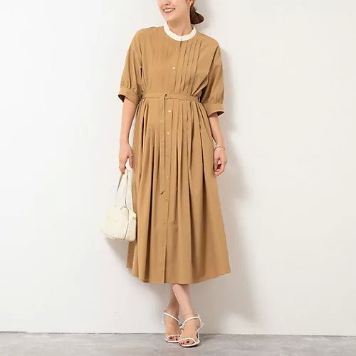 【ノーリーズ/NOLLEY'S】のタックシャツワンピース インテリア・キッズ・メンズ・レディースファッション・服の通販 founy(ファニー) 　ファッション　Fashion　レディースファッション　Fashion for Women　ワンピース　Dresses　シャツワンピース / 1枚で着映えコーデ　Shirt Dresses　2025年　2025　2025-2026秋冬・A/W　Autumn/Winter 2025–26 AW25–26　キャメル|ID: prp329100004601575 ipo3291000000032716464