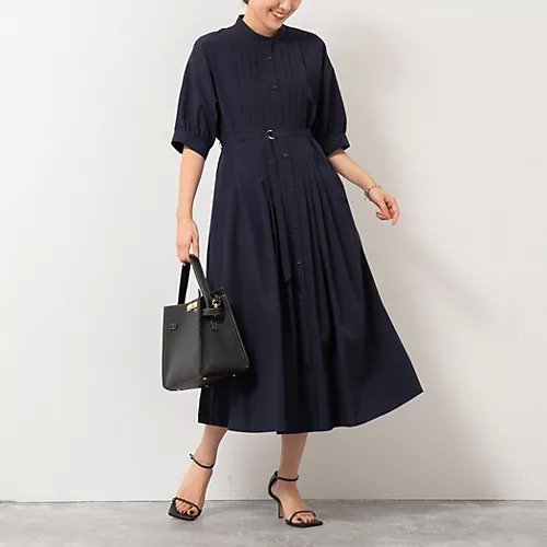 【ノーリーズ/NOLLEY'S】のタックシャツワンピース インテリア・キッズ・メンズ・レディースファッション・服の通販 founy(ファニー) 　ファッション　Fashion　レディースファッション　Fashion for Women　ワンピース　Dresses　シャツワンピース / 1枚で着映えコーデ　Shirt Dresses　2025年　2025　2025-2026秋冬・A/W　Autumn/Winter 2025–26 AW25–26　ネイビー|ID: prp329100004601575 ipo3291000000032716466