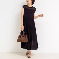 【ノーリーズソフィー/NOLLEY'S sophi】のプリーツ風ニットワンピース 人気、トレンドファッション・服の通販 founy(ファニー) ファッション Fashion レディースファッション Fashion for Women ワンピース Dresses ニットワンピース Knit Dresses 2025年 2025 2025-2026秋冬・A/W Autumn/Winter 2025–26 AW25–26 シアー Sheer, See-Through ジャケット Jacket, Outerwear パール Pearl, Pearl Accent プリーツ Pleats, Pleated エレガント 上品 Elegant |ID:prp329100004601581