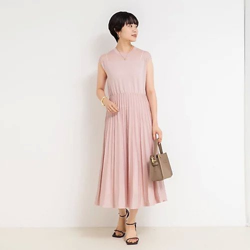 【ノーリーズソフィー/NOLLEY'S sophi】のプリーツ風ニットワンピース 人気、トレンドファッション・服の通販 founy(ファニー) 　ファッション　Fashion　レディースファッション　Fashion for Women　ワンピース　Dresses　ニットワンピース　Knit Dresses　2025年　2025　2025-2026秋冬・A/W　Autumn/Winter 2025–26 AW25–26　シアー　Sheer, See-Through　ジャケット　Jacket, Outerwear　パール　Pearl, Pearl Accent　プリーツ　Pleats, Pleated　エレガント 上品　Elegant　other-2|ID: prp329100004601581 ipo3291000000032733198