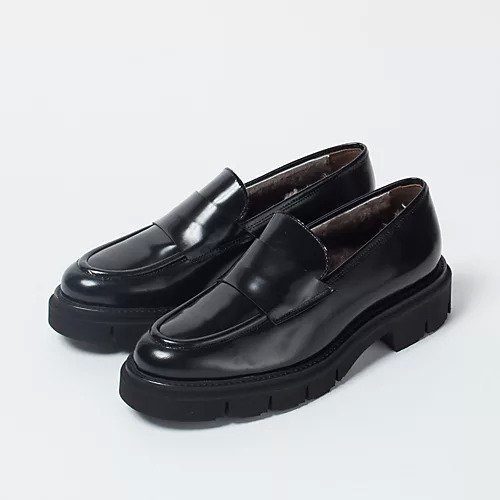【ルカ グロッシ/LUCA GROSSI】のファーつきローファー インテリア・キッズ・メンズ・レディースファッション・服の通販 founy(ファニー) 　ファッション　Fashion　レディースファッション　Fashion for Women　タイツ　Tights, Legwear　ムートン　Shearling, Mouton　ブラック|ID: prp329100004601632 ipo3291000000032716794