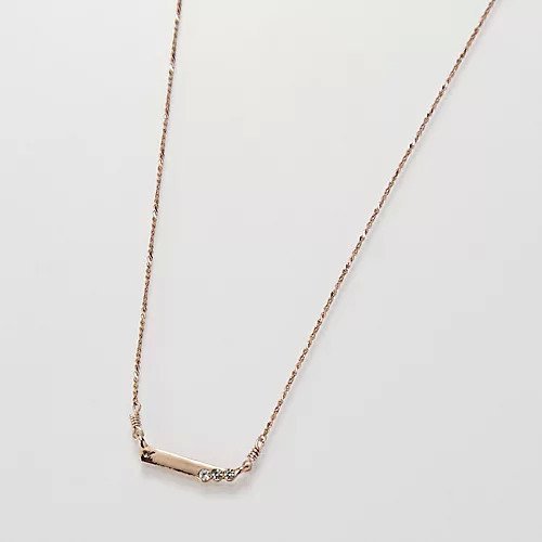 【フィービィー/phoebe】の【金属アレルギー対応】ストレートバービジューネックレス シャンパンゴールド 人気、トレンドファッション・服の通販 founy(ファニー) 　ファッション　Fashion　レディースファッション　Fashion for Women　ジュエリー　Jewelry　ネックレス　Necklaces & Pendants　アクセサリー　Fashion Accessories　イエロー　Yellow　コレクション　Collection, Seasonal Line　シルバー　Silver, Metallic Silver　シンプル　Simple, Minimal　ジュエリー　Jewelry, Accessories　ストレート　Straight, Straight Cut　ストーン　Stone, Gem-Like　デコルテ　Décolleté, Neckline　ネックレス　Necklace, Pendant Necklace　フォルム　Silhouette, Form　ベーシック　Basic, Essential　メタル　Metal, Metal Parts　モチーフ　Motif, Design Theme　ローズ　Rose, Rose Motif　エレガント 上品　Elegant　other-3|ID: prp329100004601639 ipo3291000000034504848