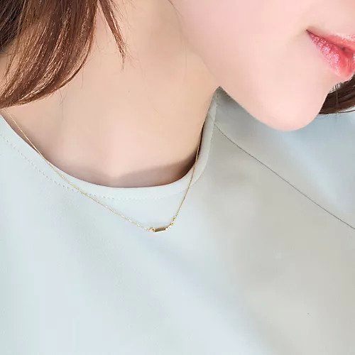 【フィービィー/phoebe】の【金属アレルギー対応】ストレートバービジューネックレス インテリア・キッズ・メンズ・レディースファッション・服の通販 founy(ファニー) 　ファッション　Fashion　レディースファッション　Fashion for Women　ジュエリー　Jewelry　ネックレス　Necklaces & Pendants　アクセサリー　Fashion Accessories　シンプル　Simple, Minimal　ストレート　Straight, Straight Cut　ストーン　Stone, Gem-Like　デコルテ　Décolleté, Neckline　ネックレス　Necklace, Pendant Necklace　メタル　Metal, Metal Parts　モチーフ　Motif, Design Theme　ゴールド|ID: prp329100004601641 ipo3291000000032716869