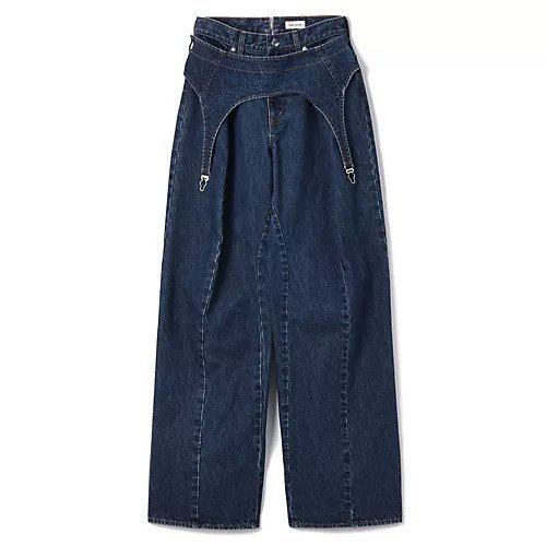 【チカ キサダ/CHIKA KISADA】のデニム インテリア・キッズ・メンズ・レディースファッション・服の通販 founy(ファニー) 　ファッション　Fashion　レディースファッション　Fashion for Women　2025年　2025　2025-2026秋冬・A/W　Autumn/Winter 2025–26 AW25–26　デニム　Denim, Jeans Material　ポケット　Pocket, Pocket Detail　メタル　Metal, Metal Parts　Indigo|ID: prp329100004601654 ipo3291000000032716986