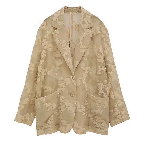 【クラネ/CLANE】のFLOWER SHEER JACQUARD JACKET インテリア・キッズ・メンズ・レディースファッション・服の通販 founy(ファニー) https://founy.com/ ファッション Fashion レディースファッション Fashion for Women アウター Coat / Outerwear Collection レディースジャケット・軽アウター Jackets 2025年 2025 2025-2026秋冬・A/W Autumn/Winter 2025–26 AW25–26 オケージョン Occasion Wear シンプル Simple, Minimal ジャケット Jacket, Outerwear デニム Denim, Jeans Material レース Lace, Lace Fabric |ID: prp329100004601660 ipo3291000000032717019