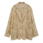 【クラネ/CLANE】のFLOWER SHEER JACQUARD JACKET BEIGE|ID: prp329100004601660 ipo3291000000032717021