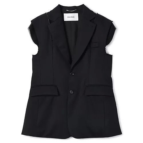 【チカ キサダ/CHIKA KISADA】のスリーブレスジャケット インテリア・キッズ・メンズ・レディースファッション・服の通販 founy(ファニー) https://founy.com/ ファッション Fashion レディースファッション Fashion for Women アウター Coat / Outerwear Collection レディースジャケット・軽アウター Jackets 2025年 2025 2025-2026秋冬・A/W Autumn/Winter 2025–26 AW25–26 クラシック Classic, Timeless Style クラッシュ Distressed, Crashed Style テーラード Tailored, Tailored Fit |ID: prp329100004601661 ipo3291000000032717031