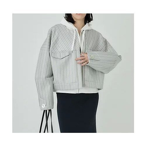 【カオス/Chaos】のピエラ-タブルゾン インテリア・キッズ・メンズ・レディースファッション・服の通販 founy(ファニー) https://founy.com/ ファッション Fashion レディースファッション Fashion for Women アウター Coat / Outerwear Collection ブルゾンジャケット・スポーティアウター Blouson Jackets 2024年 2024 2024春夏・S/S Spring/Summer 2024 SS24 フレア Flare, Flared ブルゾン Blouson, Bomber Jacket ランダム Random, Irregular リネン Linen, Linen Fabric エレガント 上品 Elegant 夏 Summer |ID: prp329100004601666 ipo3291000000032717066