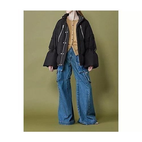 【チカ キサダ/CHIKA KISADA】のダウンジャケット 人気、トレンドファッション・服の通販 founy(ファニー) 　ファッション　Fashion　レディースファッション　Fashion for Women　アウター　Coat / Outerwear Collection　レディースジャケット・軽アウター　Jackets　2025年　2025　2025-2026秋冬・A/W　Autumn/Winter 2025–26 AW25–26　ジップ　Zip, Zipper　ジャケット　Jacket, Outerwear　ダウン　Down, Puffer　チュール　Tulip, Tulip Motif　ドローコード　Drawcord, Drawstring Cord　フロント　Front, Front Design　other-2|ID: prp329100004601668 ipo3291000000032717082