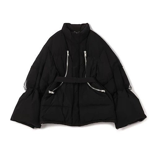 【チカ キサダ/CHIKA KISADA】のダウンジャケット インテリア・キッズ・メンズ・レディースファッション・服の通販 founy(ファニー)  ファッション Fashion レディースファッション Fashion for Women アウター Coat / Outerwear Collection レディースジャケット・軽アウター Jackets 2025年 2025 2025-2026秋冬・A/W Autumn/Winter 2025–26 AW25–26 ジップ Zip, Zipper ジャケット Jacket, Outerwear ダウン Down, Puffer チュール Tulip, Tulip Motif ドローコード Drawcord, Drawstring Cord フロント Front, Front Design Black|ID: prp329100004601668 ipo3291000000034367258