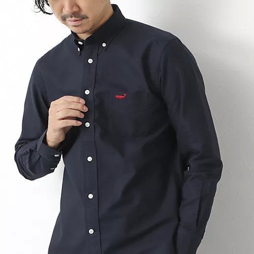 【ノーリーズ グッドマン/NOLLEY'S goodman / MEN】のTRADITIONAL OXクジラBD 25AW インテリア・キッズ・メンズ・レディースファッション・服の通販 founy(ファニー) 　ファッション　Fashion　メンズファッション　Fashion for Men　インナー　Innerwear　クラシカル　Classical, Vintage-Inspired　クール　Cool, Chic　ジャケット　Jacket, Outerwear　ダウン　Down, Puffer　デニム　Denim, Jeans Material　定番　Standard, Basic Item　パッチ　Patch, Appliqué　フロント　Front, Front Design　ポケット　Pocket, Pocket Detail　ワンポイント　One Point, Statement Accent　エレガント 上品　Elegant　2025年　2025　2025-2026秋冬・A/W　Autumn/Winter 2025–26 AW25–26　ネイビー|ID: prp329100004601686 ipo3291000000032717274