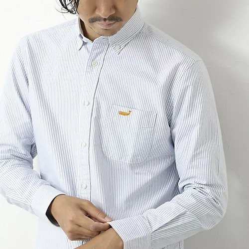 【ノーリーズ グッドマン/NOLLEY'S goodman / MEN】のTRADITIONAL OXクジラBD 25AW インテリア・キッズ・メンズ・レディースファッション・服の通販 founy(ファニー) 　ファッション　Fashion　メンズファッション　Fashion for Men　インナー　Innerwear　クラシカル　Classical, Vintage-Inspired　クール　Cool, Chic　ジャケット　Jacket, Outerwear　ダウン　Down, Puffer　デニム　Denim, Jeans Material　定番　Standard, Basic Item　パッチ　Patch, Appliqué　フロント　Front, Front Design　ポケット　Pocket, Pocket Detail　ワンポイント　One Point, Statement Accent　エレガント 上品　Elegant　2025年　2025　2025-2026秋冬・A/W　Autumn/Winter 2025–26 AW25–26　ブルー系その他2|ID: prp329100004601686 ipo3291000000033462791