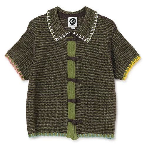 【ヤンヤン/YANYAN】のNETTY SHIRT インテリア・キッズ・メンズ・レディースファッション・服の通販 founy(ファニー) https://founy.com/ ファッション Fashion レディースファッション Fashion for Women トップス・カットソー Cut & Sew Tops シャツ・ブラウス・オフィスカジュアル Elegant Blouses & Button-Ups 2025年 2025 2025-2026秋冬・A/W Autumn/Winter 2025–26 AW25–26 カーディガン Cardigan, Knitwear フロント Front, Front Design 半袖 Short Sleeve, Half Sleeve |ID: prp329100004601769 ipo3291000000032718054