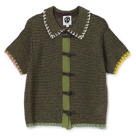 【ヤンヤン/YANYAN】のNETTY SHIRT 人気、トレンドファッション・服の通販 founy(ファニー) ファッション Fashion レディースファッション Fashion for Women トップス・カットソー Cut & Sew Tops シャツ・ブラウス・オフィスカジュアル Elegant Blouses & Button-Ups 2025年 2025 2025-2026秋冬・A/W Autumn/Winter 2025–26 AW25–26 カーディガン Cardigan, Knitwear フロント Front, Front Design 半袖 Short Sleeve, Half Sleeve |ID:prp329100004601769