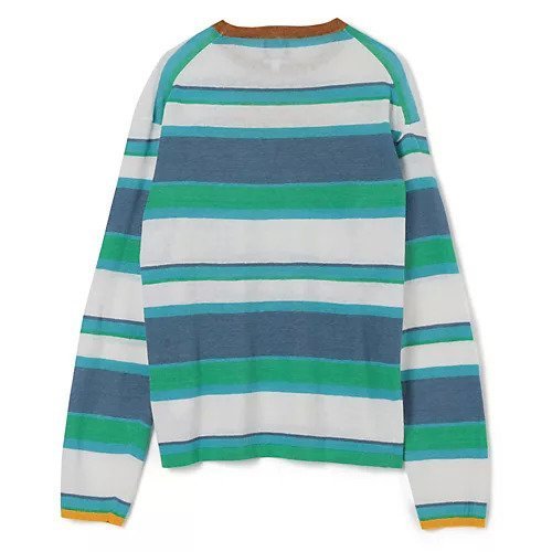 【ヤンヤン/YANYAN】のLINEN STRIPE LS PULLOVER 人気、トレンドファッション・服の通販 founy(ファニー) 　ファッション　Fashion　レディースファッション　Fashion for Women　トップス・カットソー　Cut & Sew Tops　カジュアルプルオーバー・ニットトップス　Pullovers & Knit Tops / Casual Pullovers　2025年　2025　2025-2026秋冬・A/W　Autumn/Winter 2025–26 AW25–26　フラワー　Flower, Floral　ボーダー　Border, Stripe　リネン　Linen, Linen Fabric　other-2|ID: prp329100004601771 ipo3291000000035598113