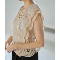 【スタイルデリ/STYLE DELI】のかぎ編みとチュールのレース風スカラップベスト 人気、トレンドファッション・服の通販 founy(ファニー) ファッション Fashion レディースファッション Fashion for Women アウター Coat / Outerwear Collection トップス・カットソー Cut & Sew Tops ベスト&ジレ / 重ね着スタイル Vests & Gilets イエロー Yellow 秋 Autumn カットソー Cut and Sewn Top カーディガン Cardigan, Knitwear キャミソール Camisole, Spaghetti Strap Top スカラップ Scallop, Scalloped Edge スリット Slit, Slit Detail タオル Towel, Bath Towel タンク Tank Top, Sleeveless Top チュール Tulip, Tulip Motif トリミング Trimming, Decorative Edge 台形 A-Line, Trapezoid Shape ノースリーブ Sleeveless, No-Sleeve 長袖 Long Sleeve, Full Sleeve ベスト Vest, Waistcoat ポケット Pocket, Pocket Detail 半袖 Short Sleeve, Half Sleeve ミックス Mix, Mixed Style ラウンド Round, Round Neck レース Lace, Lace Fabric ワイド Wide, Wide Fit 夏 Summer |ID:prp329100004601773