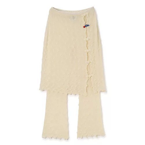 【ヤンヤン/YANYAN】のBORLOR BEACH PANT WITH MIDI SKIRT インテリア・キッズ・メンズ・レディースファッション・服の通販 founy(ファニー)  ファッション Fashion レディースファッション Fashion for Women スカート Skirts 2025年 2025 2025-2026秋冬・A/W Autumn/Winter 2025–26 AW25–26 モダン Modern, Contemporary IVORY|ID: prp329100004601778 ipo3291000000034365744