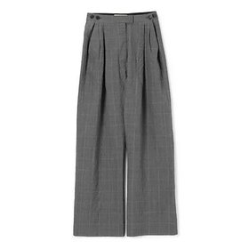 【リトコフスカヤ/LITKOVSKA】のWIDE-LEG TROUSERS WITH ADJUSTABLE WAIST 人気、トレンドファッション・服の通販 founy(ファニー) ファッション Fashion レディースファッション Fashion for Women 2025年 2025 2025-2026秋冬・A/W Autumn/Winter 2025–26 AW25–26 チェック Check, Plaid, Tartan リラックス Relax, Relaxed Fit ワイド Wide, Wide Fit |ID:prp329100004601780