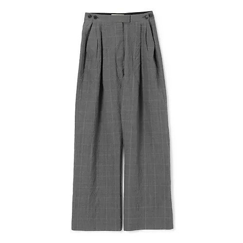 【リトコフスカヤ/LITKOVSKA】のWIDE-LEG TROUSERS WITH ADJUSTABLE WAIST インテリア・キッズ・メンズ・レディースファッション・服の通販 founy(ファニー) https://founy.com/ ファッション Fashion レディースファッション Fashion for Women 2025年 2025 2025-2026秋冬・A/W Autumn/Winter 2025–26 AW25–26 チェック Check, Plaid, Tartan リラックス Relax, Relaxed Fit ワイド Wide, Wide Fit |ID: prp329100004601780 ipo3291000000034941613