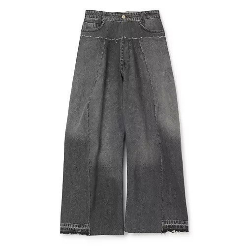 【その他のブランド/Other】のMID-RISE WIDE-LEG JEANS インテリア・キッズ・メンズ・レディースファッション・服の通販 founy(ファニー) https://founy.com/ ファッション Fashion レディースファッション Fashion for Women 2025年 2025 2025-2026秋冬・A/W Autumn/Winter 2025–26 AW25–26 デニム Denim, Jeans Material パターン Pattern, Design Print ポケット Pocket, Pocket Detail リメイク Remake, Reconstructed ワイド Wide, Wide Fit |ID: prp329100004601781 ipo3291000000032718125