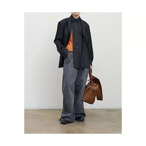 【リトコフスカヤ/LITKOVSKA】のMID-RISE WIDE-LEG JEANS 人気、トレンドファッション・服の通販 founy(ファニー) 　ファッション　Fashion　レディースファッション　Fashion for Women　送料無料　Free Shipping　2025年　2025　2025-2026秋冬・A/W　Autumn/Winter 2025–26 AW25–26　デニム　Denim, Jeans Material　バランス　Balance, Style Balance　ポケット　Pocket, Pocket Detail　リメイク　Remake, Reconstructed　ワイド　Wide, Wide Fit　other-2|ID: prp329100004601782 ipo3291000000033246462