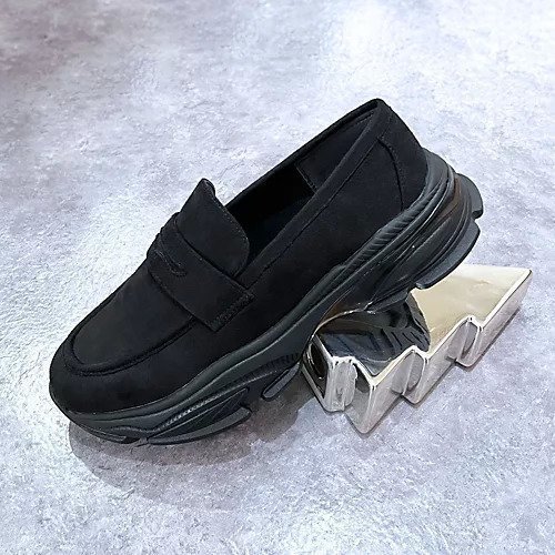 【エンチャンテッド/enchanted】の【晴雨兼用】ローファースニーカーシューズ インテリア・キッズ・メンズ・レディースファッション・服の通販 founy(ファニー) ファッション Fashion レディースファッション Fashion for Women クッション Cushion, Throw Pillow シューズ Shoes, Footwear シンプル Simple, Minimal ブラックスエード|ID: prp329100004601793 ipo3291000000034282454