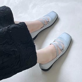 【エンチャンテッド/enchanted】 【晴雨兼用】ルートエラスティックスクエアトゥシューズ人気、トレンドファッション・服の通販 founy(ファニー) ファッション Fashion レディースファッション Fashion for Women クッション Cushion, Throw Pillow サテン Satin, Glossy Fabric シューズ Shoes, Footwear バランス Balance, Style Balance |ID:prp329100004601795