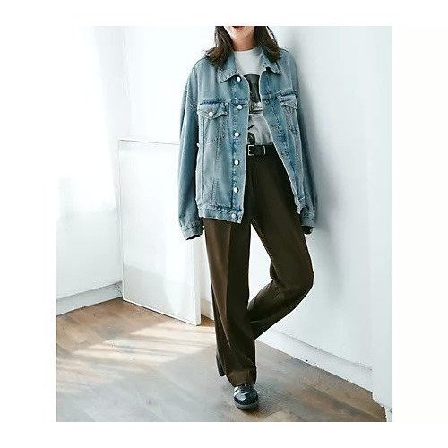 【ハイクレ/HAIKURE】のNEW JANET 人気、トレンドファッション・服の通販 founy(ファニー) ファッション Fashion レディースファッション Fashion for Women アシンメトリー Asymmetrical Style イタリア Italy スリーブ Sleeve, Long Sleeve / Short Sleeve デニム Denim, Jeans Material ビッグ Big, Oversized ルーズ Loose, Oversized 洗える Machine Washable other-2|ID: prp329100004601802 ipo3291000000034242463