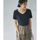 【スタイルデリ/STYLE DELI】のしっとり質感の緩やかVネックとろみトップス スミクロ|ID: prp329100004602834 ipo3291000000032732506